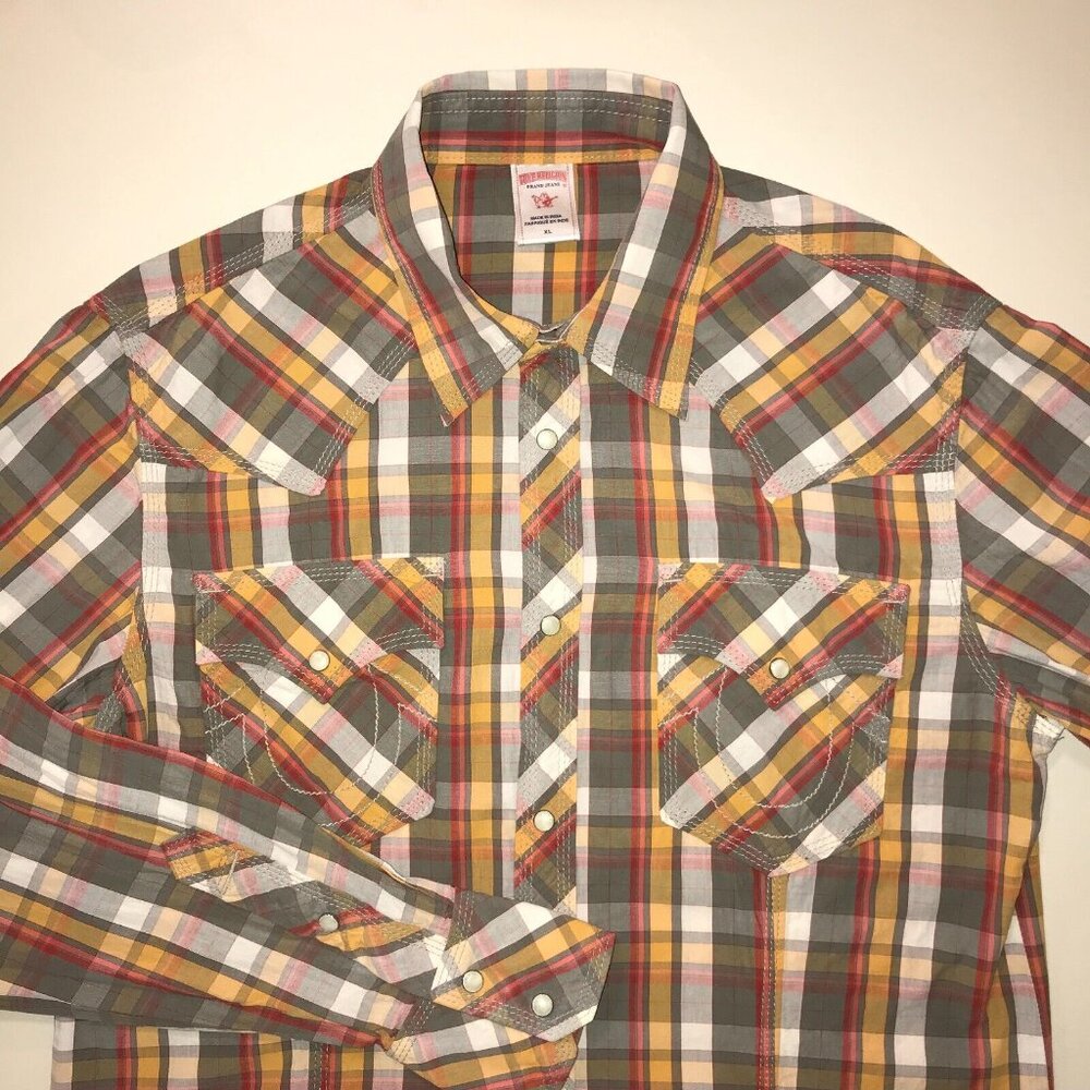 Plaid Button-Up Shirt